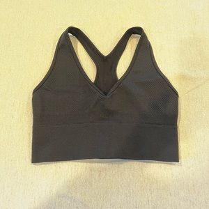 Gilly Hicks Ribbed Seamless Plunge Bra Top